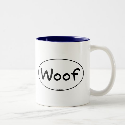 2 Couleurs Tasse de Woof (Droit)