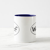 2 Couleurs Tasse de Woof (Centre)