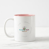 2 Couleurs Tasse de wow (rose) (Gauche)