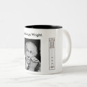2 Couleurs Tasse de Wright (Devant droit)