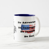 2 Couleurs Tasse de WRWR Etats-Unis (Devant droit)