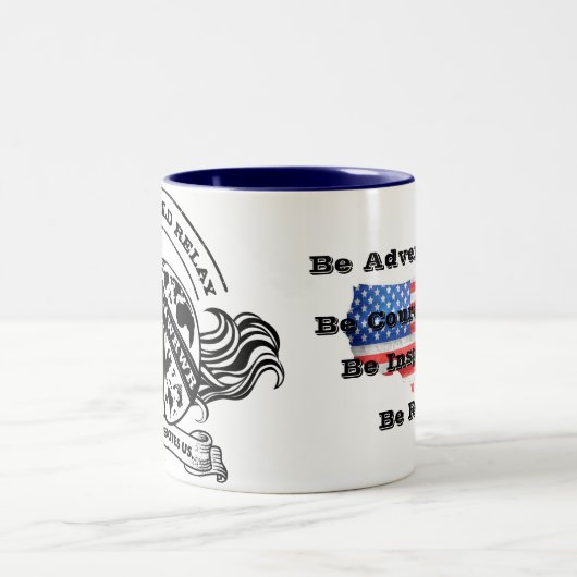 2 Couleurs Tasse de WRWR Etats-Unis (Centre)
