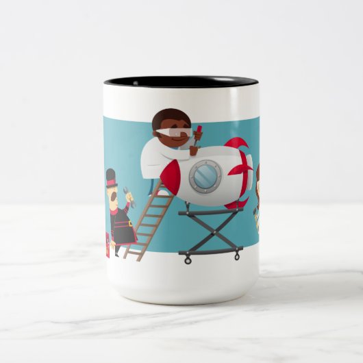 2 Couleurs Tasse de Yeoman Rocket (Centre)