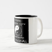 2 Couleurs Tasse de Yin Yang (Devant droit)