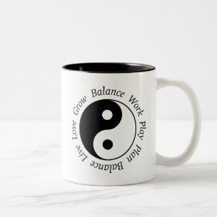 2 Couleurs Tasse de Yin Yang d'équilibre