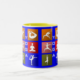 2 Couleurs Tasse de yoga