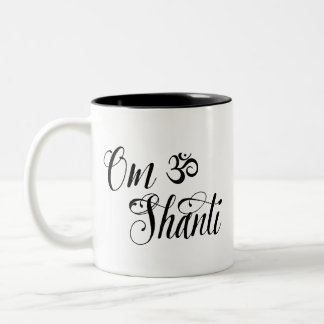 2 Couleurs Tasse de yoga de l'OM Shanti
