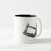 2 Couleurs Tasse de yoga - pose d'arc (Devant droit)