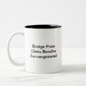 2 Couleurs Tasse de yoga - pose de pont (Gauche)