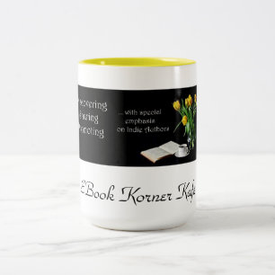 2 Couleurs Tasse d'EBook Korner Kafé
