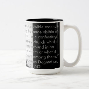 2 Couleurs Tasse d'ecclesiology de Karl Barth