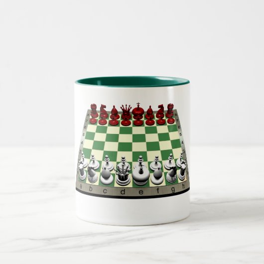 2 Couleurs tasse d'échecs (Centre)