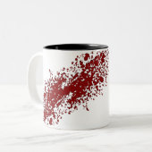 2 Couleurs Tasse d'éclaboussure de sang (Devant gauche)