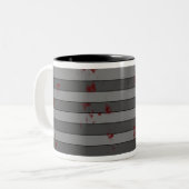 2 Couleurs Tasse d'éclaboussure de sang de chat de zombi (Devant gauche)