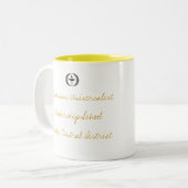 2 Couleurs Tasse d'école de direction (Devant gauche)