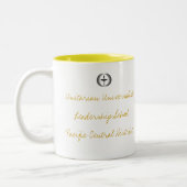 2 Couleurs Tasse d'école de direction (Gauche)
