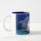 2 Couleurs Tasse d'école de requin (Gauche)