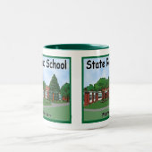2 Couleurs Tasse d'école primaire de route d'état (Centre)