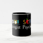 2 Couleurs Tasse d'École-Stupéfaction de psychologue d'école (Centre)