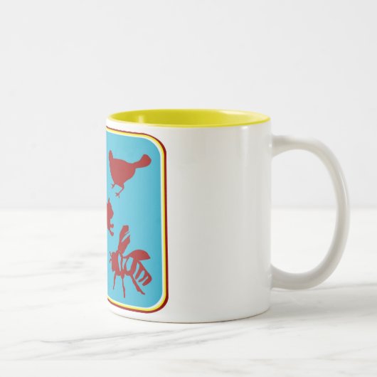 2 Couleurs Tasse d'écureuil (Droit)