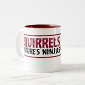 2 Couleurs Tasse d'écureuil de Ninja (Devant gauche)
