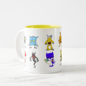 2 Couleurs Tasse d'EDM 15 onces (Devant gauche)