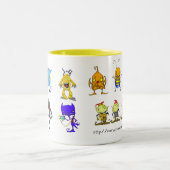 2 Couleurs Tasse d'EDM 15 onces (Centre)