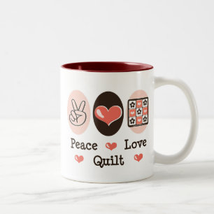 2 Couleurs Tasse d'édredon d'amour de paix
