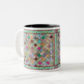 2 Couleurs Tasse "d'édredon de confettis" (Devant gauche)