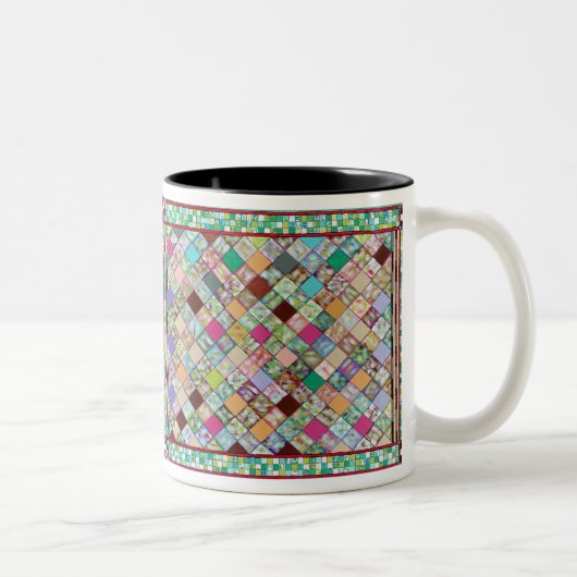 2 Couleurs Tasse "d'édredon de confettis" (Droit)