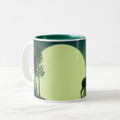 2 Couleurs Tasse d'élans de Bugling (Devant gauche)