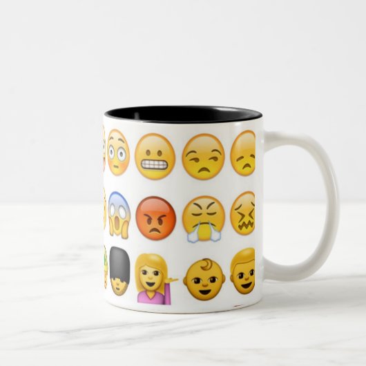 2 Couleurs Tasse d'Emoji (Droit)