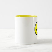 2 Couleurs Tasse d'émoticône : Sourire (Centre)