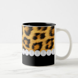 2 Couleurs Tasse d'empreinte de léopard
