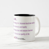 2 Couleurs Tasse d'engagement de navigateur (Devant droit)