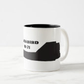 2 Couleurs Tasse d'ensemble du merle SR-71 (Devant droit)