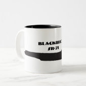 2 Couleurs Tasse d'ensemble du merle SR-71 (Devant gauche)