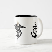 2 Couleurs Tasse dentaire de technologie (Devant droit)