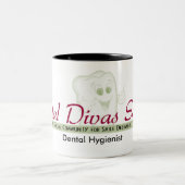 2 Couleurs Tasse dentaire d'hygiéniste de diva (Centre)