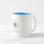 2 Couleurs Tasse - Dentiste (Devant droit)
