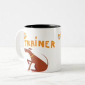 2 Couleurs Tasse d'entraîneur de chien (Devant gauche)