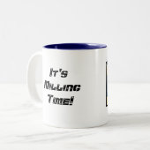 2 Couleurs Tasse "d'entretien de bureau" (Devant gauche)