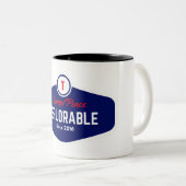 2 Couleurs tasse déplorable d'atout (Devant droit)