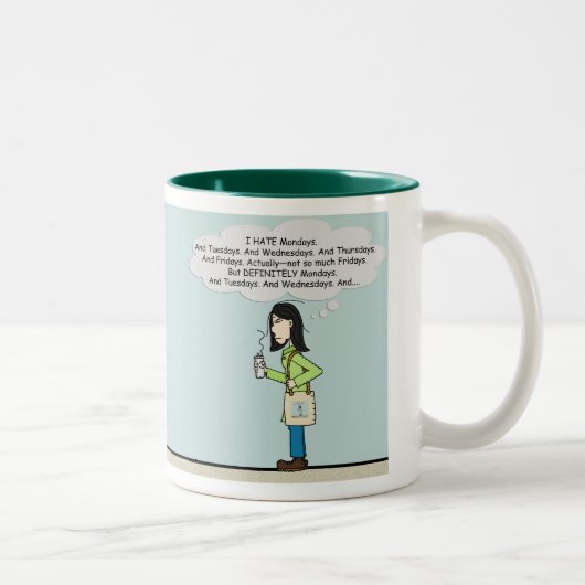 2 Couleurs Tasse déprimée de mamans (Droit)