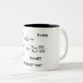 2 Couleurs Tasse d'équations (Devant droit)