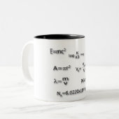 2 Couleurs Tasse d'équations (Devant gauche)