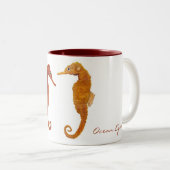 2 Couleurs Tasse d'équidés d'océan (Devant droit)