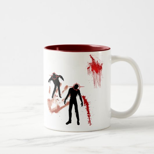 2 Couleurs Tasse d'équipe de chasse de zombi (Droit)