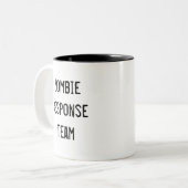 2 Couleurs Tasse d'équipe de réponse de zombi (Devant gauche)