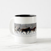 2 Couleurs Tasse des chevaux 01 (Devant gauche)